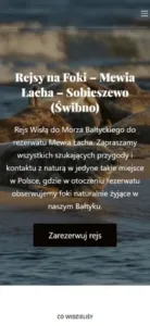 Rejs na Foki website built on WordPress