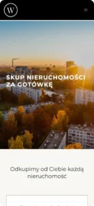 Warsaw Capital Group website shown on a mobile phone