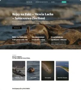 Rejs na Foki website built on WordPress